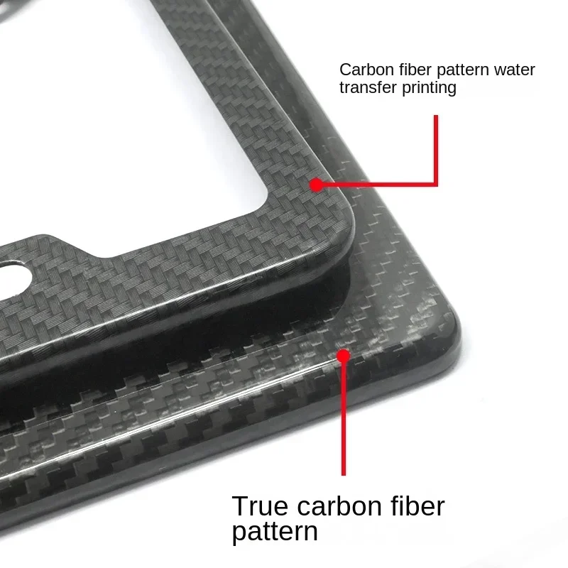 Real Carbon Fiber License Plate Frame American American License Plate Frame American License Plate Frame Brand