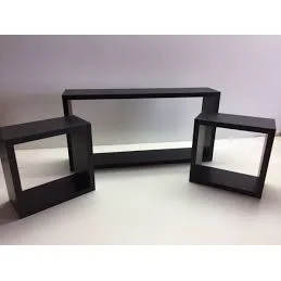 Kit 03 Nischen MDF Schwarzer Haus Zimmerzimmer Dekoration Küche Badezimmer Industriebüro Großer Wand gerade Holz Holz 8 Hauptverkaufsnischen in MDF - №3