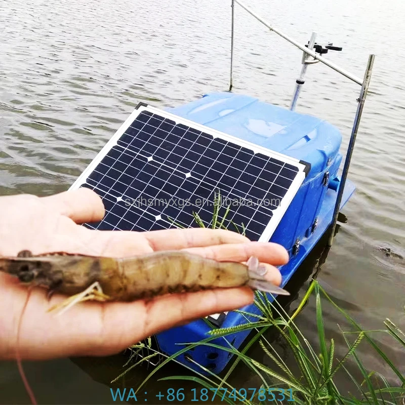 d Quantitative New Shrimp Pond Feeding Machine Engine Motor CoreHigh-Speed Automatic Shrimp Crab Fish Pond Feeder Solar Time