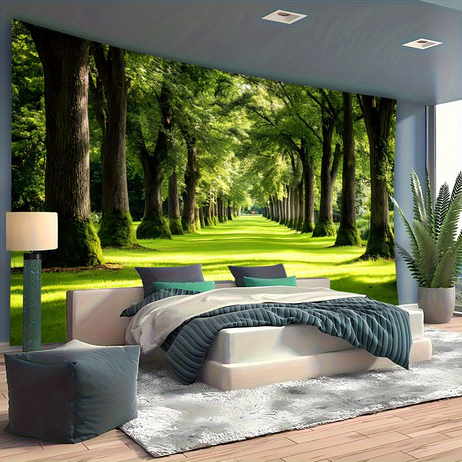 VIKAMA Enchanting Natural Landscape Tapestry - Scenic Wall Art - Perfect for Bedroom, Living Room, and Office Decor