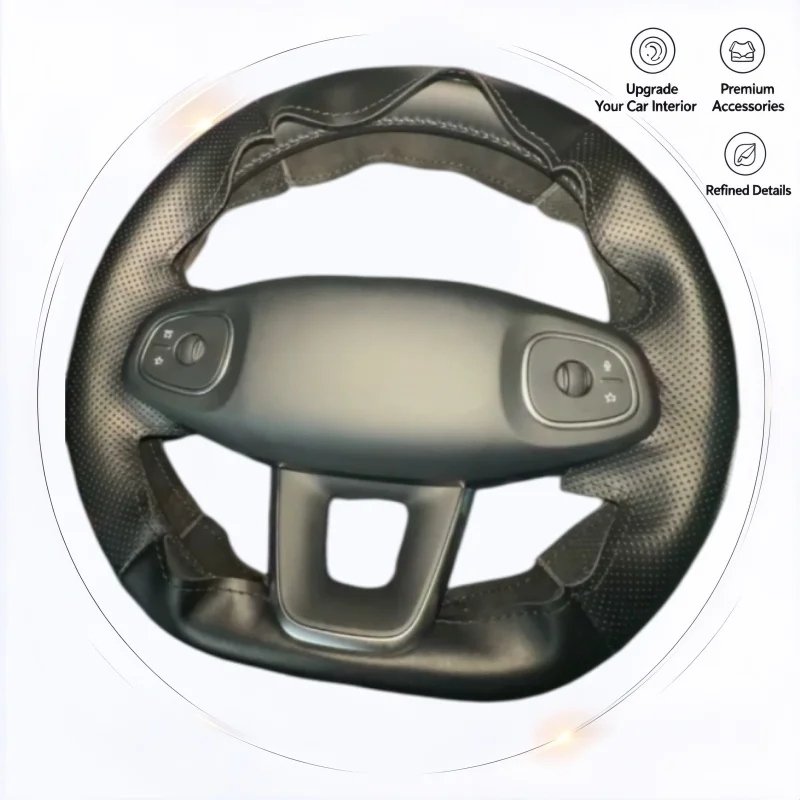 Microfiber Leather Car Steering Wheel Cover For Changan Qiyuan Q07 A06 A05 A07 Q05 Handle Cover Car Interior Accessories