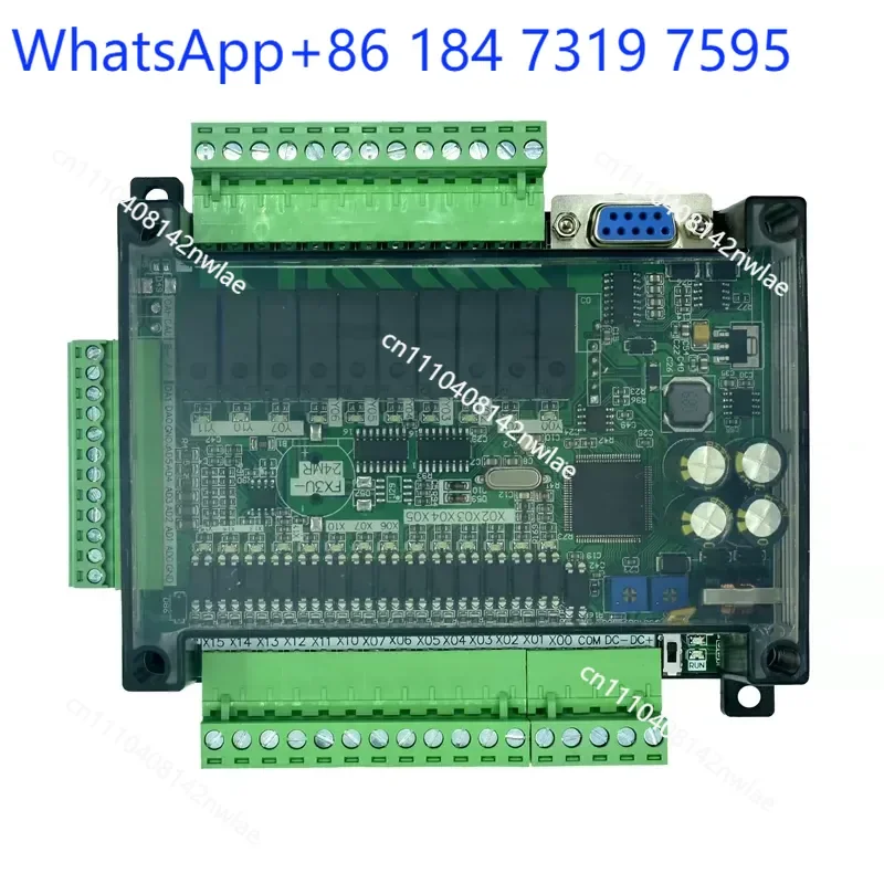 FX3U 24MR 24MT PLC Industrial Control Board High Speed Analog STM32 Programmable Logic Controller Module