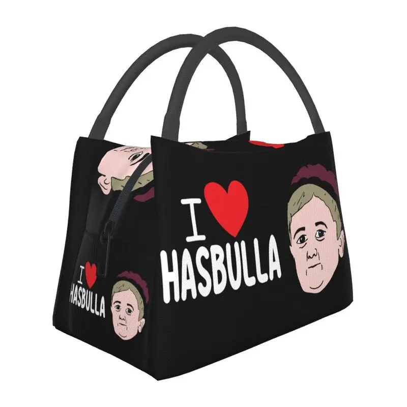 

Custom Funny Hasbulla Lunch Bags Women Hasbullah Magomedov Cooler Warm Insulated Lunch Box for Work Pinic or Travel