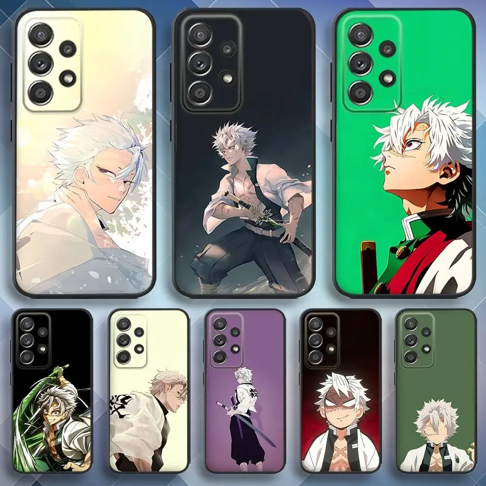 

S-Sanemi Anime Shinazugawa Phone Case For Samsung S 25,24,23,22,30,21,10,9,Ultra,Plus,Lite,FE,4,5 G Soft Black Case