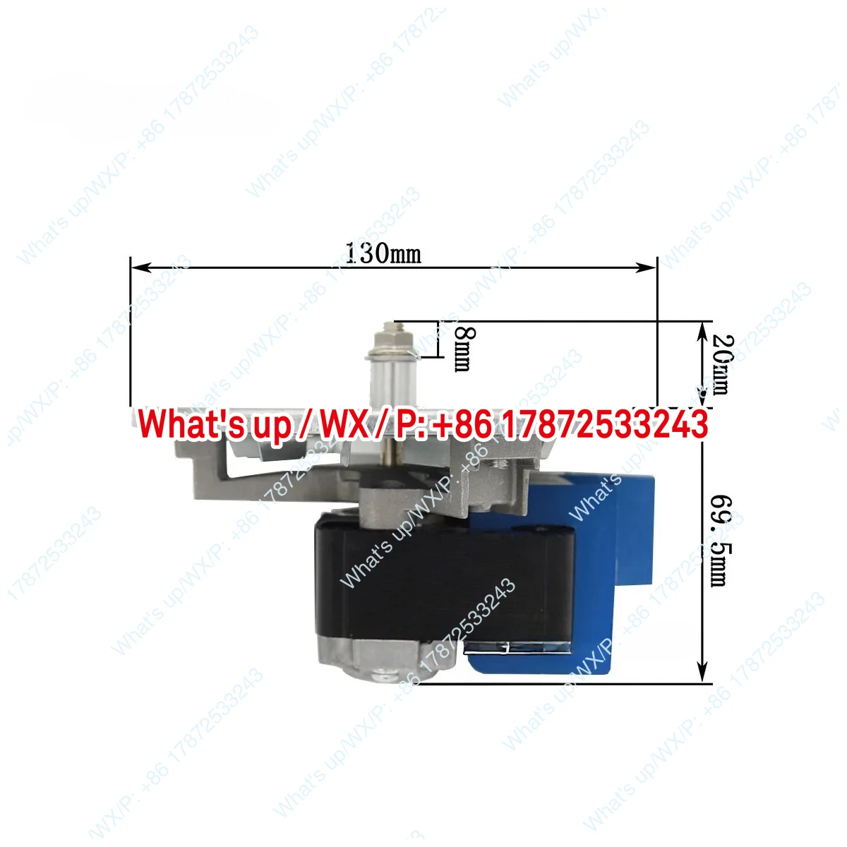 High Temperature Smoke Exhaust Induced Draft YJF-6125 220V 42W Fan Motor For Pellet Furnace Wood Burning Biomass Oven