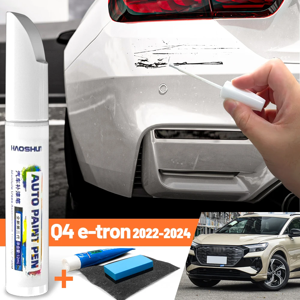 Car Paint Pen Paint Care Fixer Scratch Repair Wax Painting Scratch Remover Accessories For Audi Q4 e-tron 2022-2024 2023