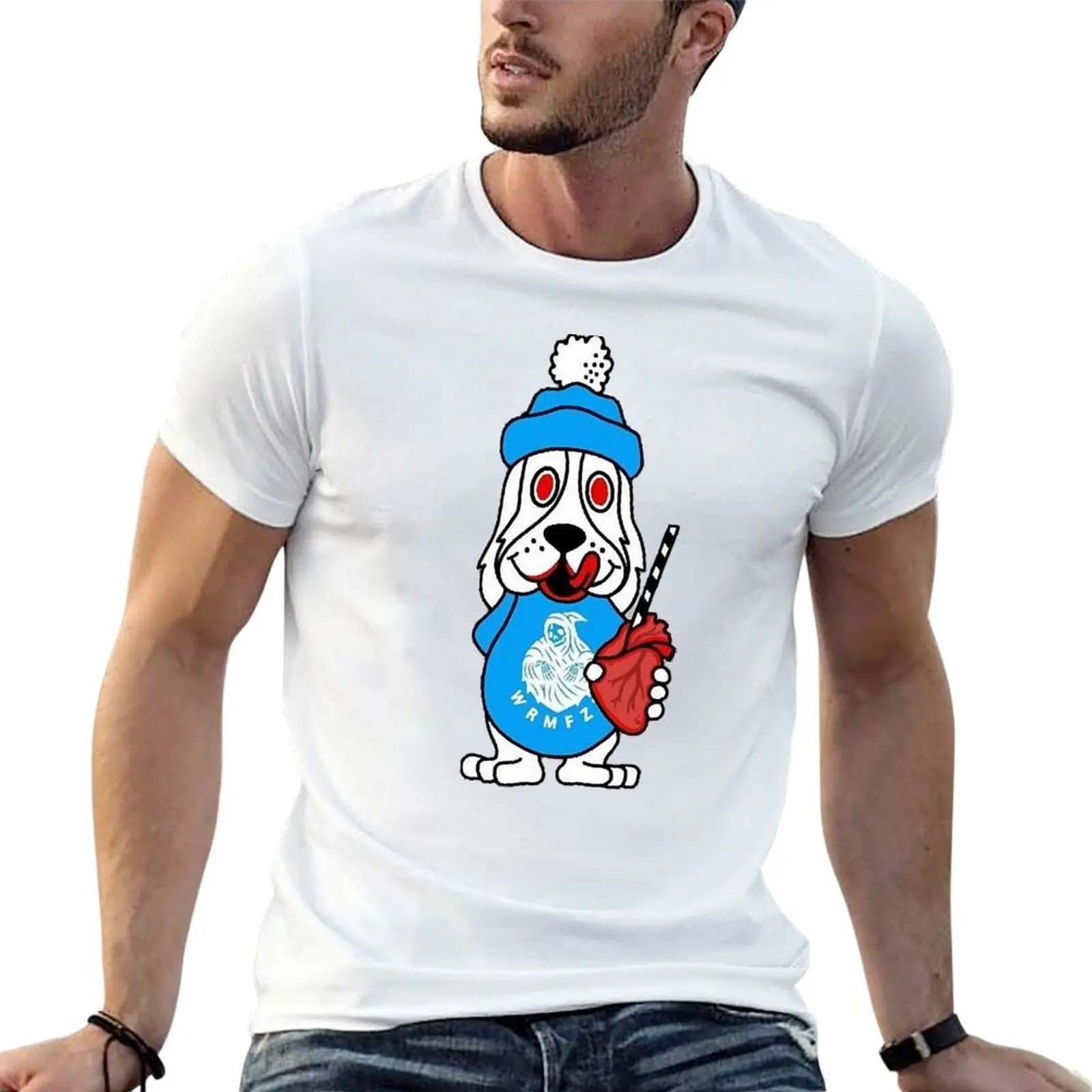 

Футболка WRMFZY Slushpup, незаменимая футболка, мужские футболки, белая футболка