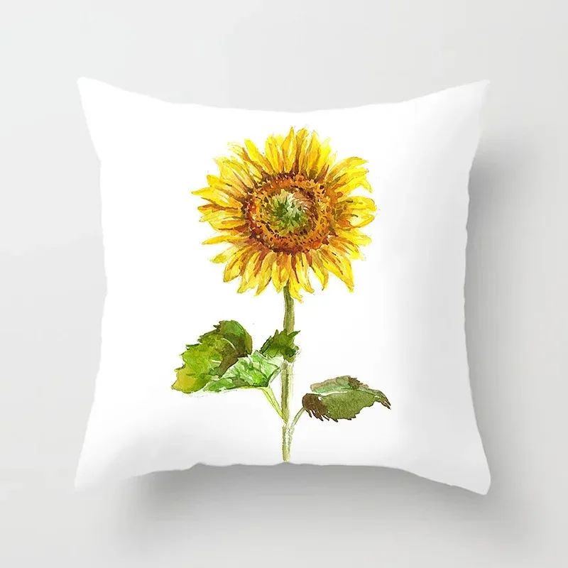 Sunflower Decorative Pillowcase Living Room Office Home Pillowcase Car Ornaments image 4