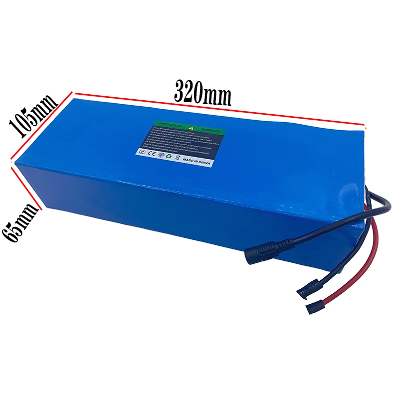 60V 16S 5P 32Ah 18650 21700 lithium battery pack 1000W 1800W 2500W mountain bike scooter tricycle battery with 50A BMS