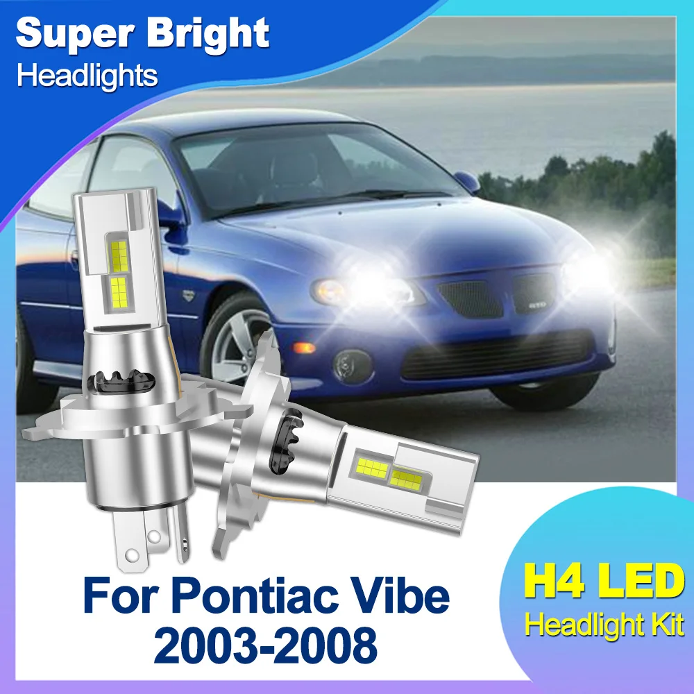 

Для Pontiac Vibe 2003-2008 обновленные лампочки H4/9003/HB2 20000LM ультра-ящкий 6000K белый комплект для переоборудования IP68 водонепроницаемый