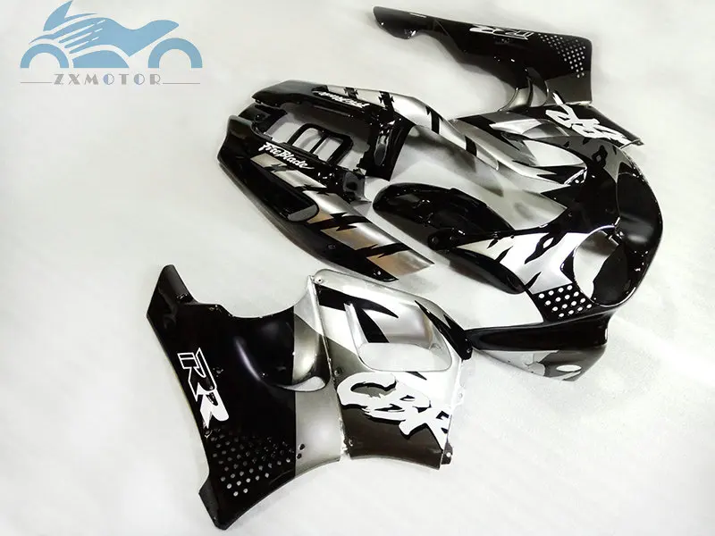 Custom Motorcycle fairing kit for HONDA CBR900RR 1992 1993 1994 1995 CBR 893RR 92 93 95 CBR 893 black silver ABS fairings set