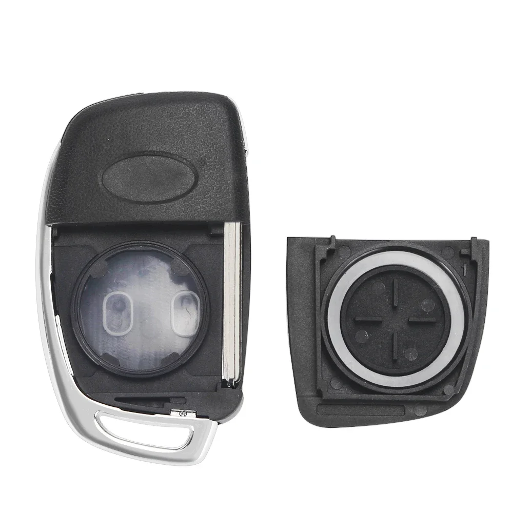 KEYYOU 3/4 Buttons Flip Folding Remote Control Key Fob Shell For Hyundai HB20 SANTA FE IX35 IX45 Accent I40 Car Key Case Cover