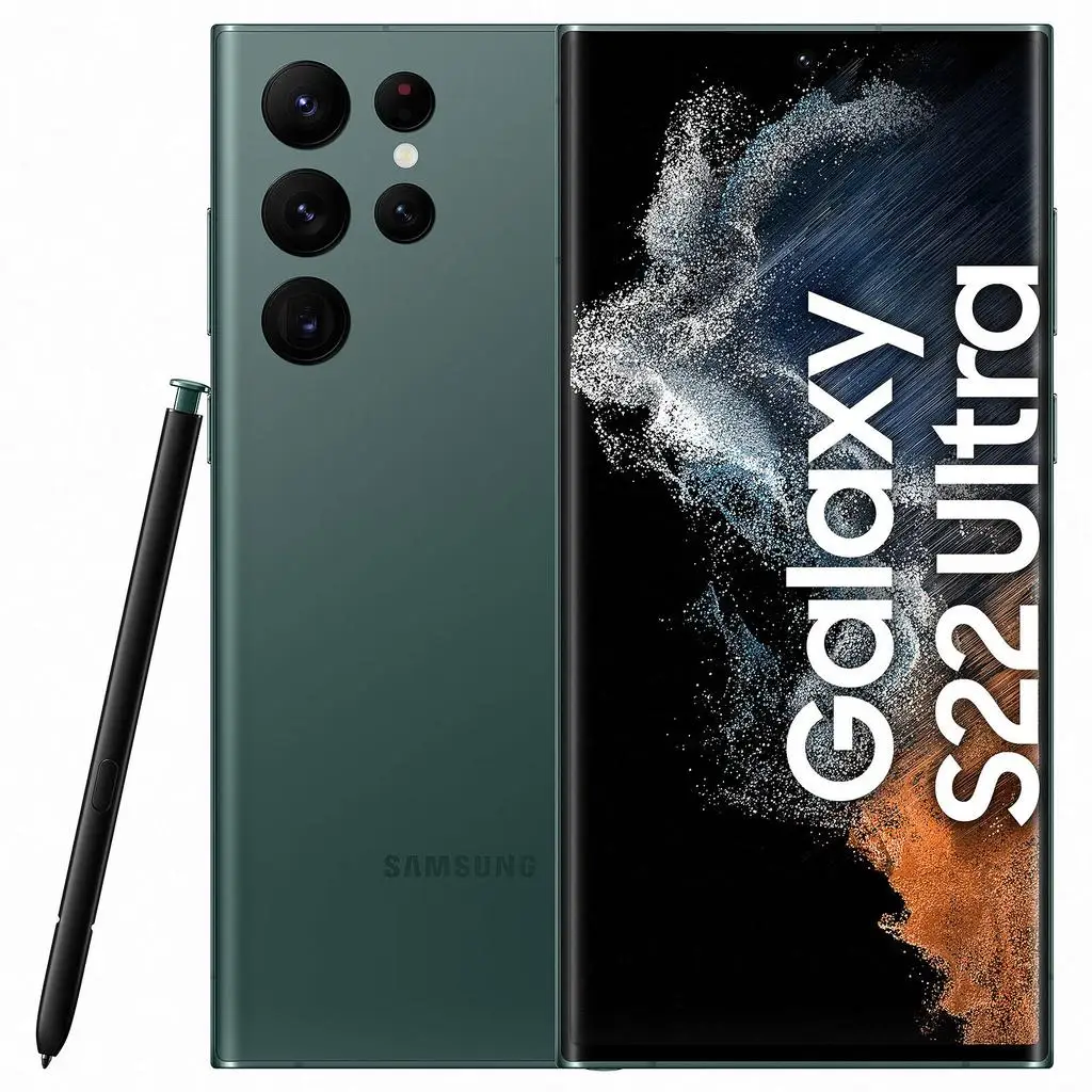 Samsung / Galaxy S22 Ultra / SM-S908U / Verde / Desbloqueado / 256GB / Em bom estado, inclui cabo de carregamento