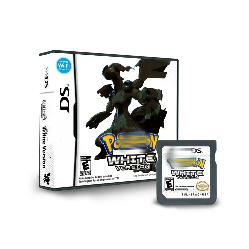 

High Quality NDS Game Card NDS Game for Pokemon Series White Color Box Packaging Sealed Packaging Childhood Memories