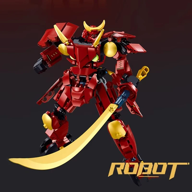 Hot Sluban Knight Armor Warrior Mecha Model Building Blocks Mech Deformation Robot Figure Classic Model Bricks Kids Toys Gift