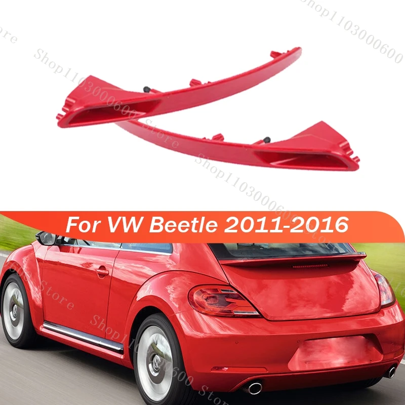

Car Rear Bumper Reflector Light Brake Lamp For VW Beetle 2011-2013 2014 2015 2016 Reflector Without Bulbs 5C5945701B 5C5945702B