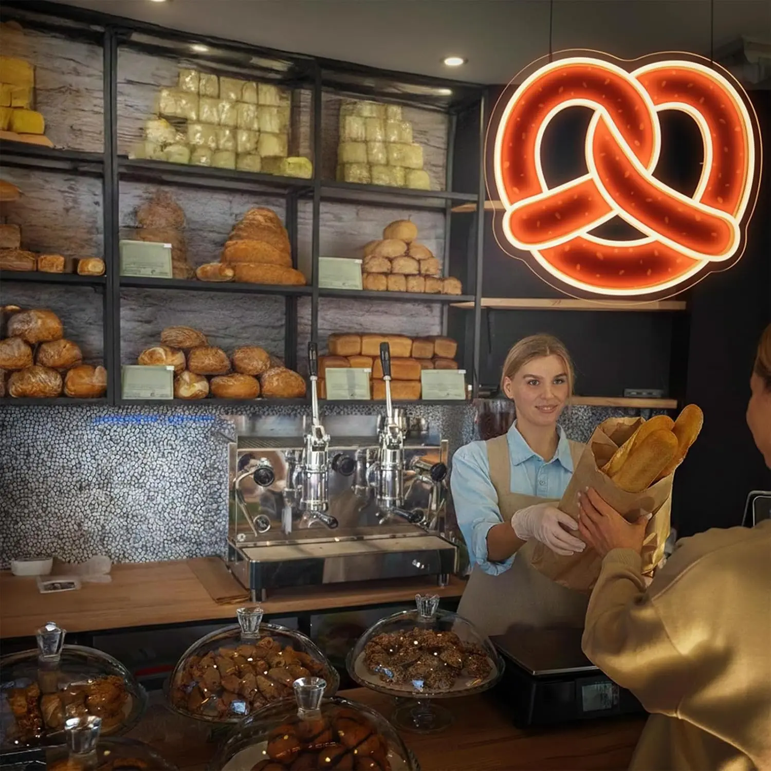 Pretzel Neon Sign USB Powered  - Commercial Kitchen Walls recension och pris