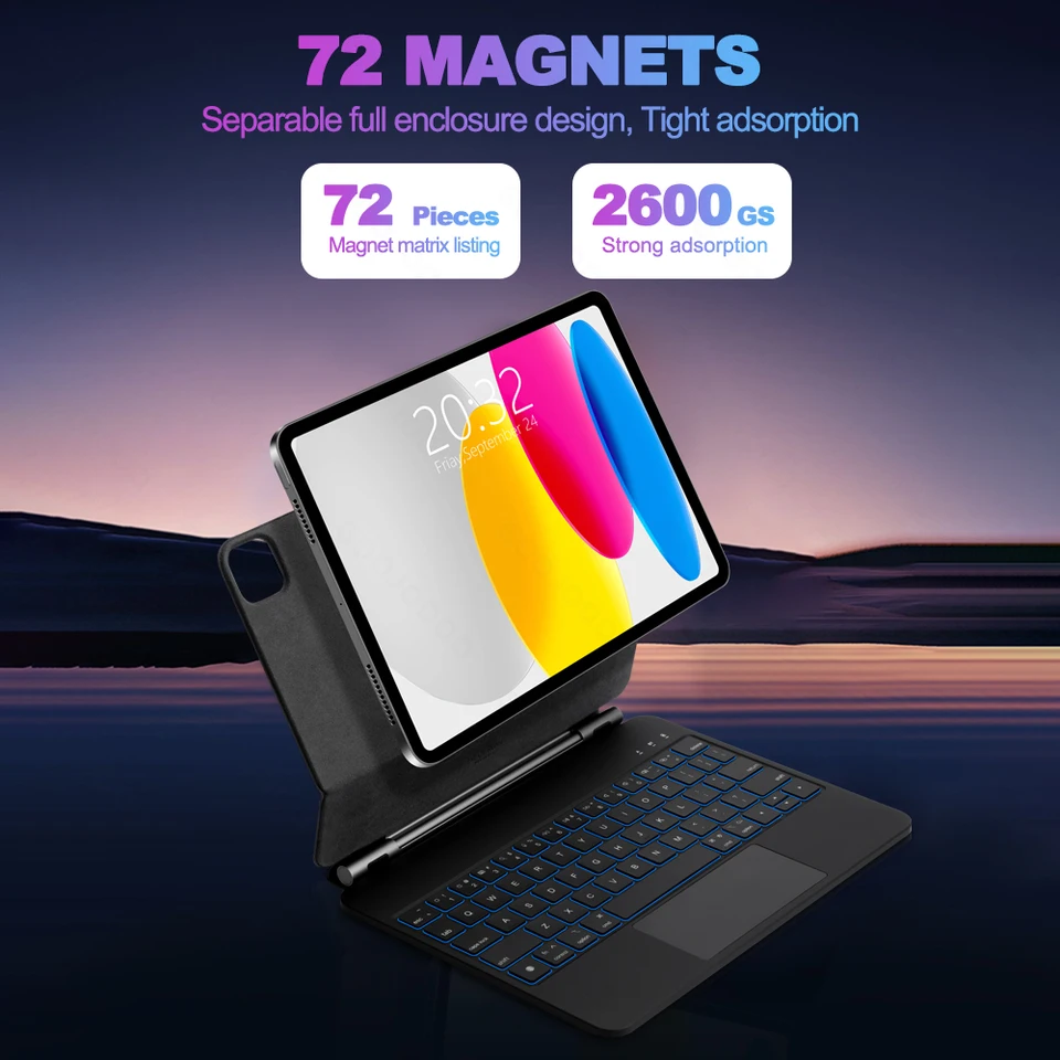 GOOJODOQ Magic Keyboard for iPad 10th 10.9 A16 11th Gen keyboard