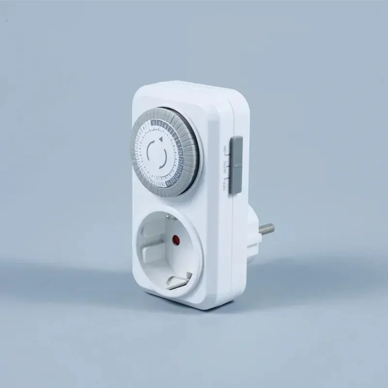 24 Hour Cycle Mechanical Timer Socket Automatic Switch 16A 3680W High Power Germany Plug Outlet for Spain