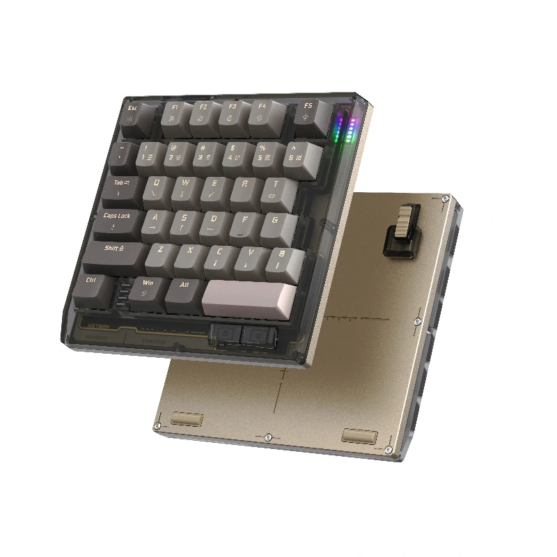 คีย์บอร์ด Teamwalf Hitboy Hk35 สวิตช์แม่เหล็กแบบมีสาย อลูมิเนียม RT0.005 คีย์บอร์ดแบบกำหนดเอง รูปแบบเลือดซ้าย สำหรับเล่นเกม FPS