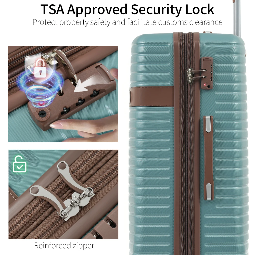 4-delige koffersset, ABS harde - Expandable Hard Shell Luggage Set recensie en prijs