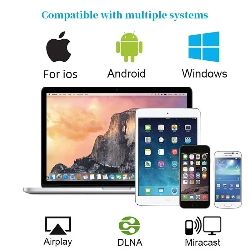 4K 1080P compatible TV Stick M2 Plus Wireless WiFi Display TV Dongle Receiver for DLNA Airplay Miracast for AnyCast