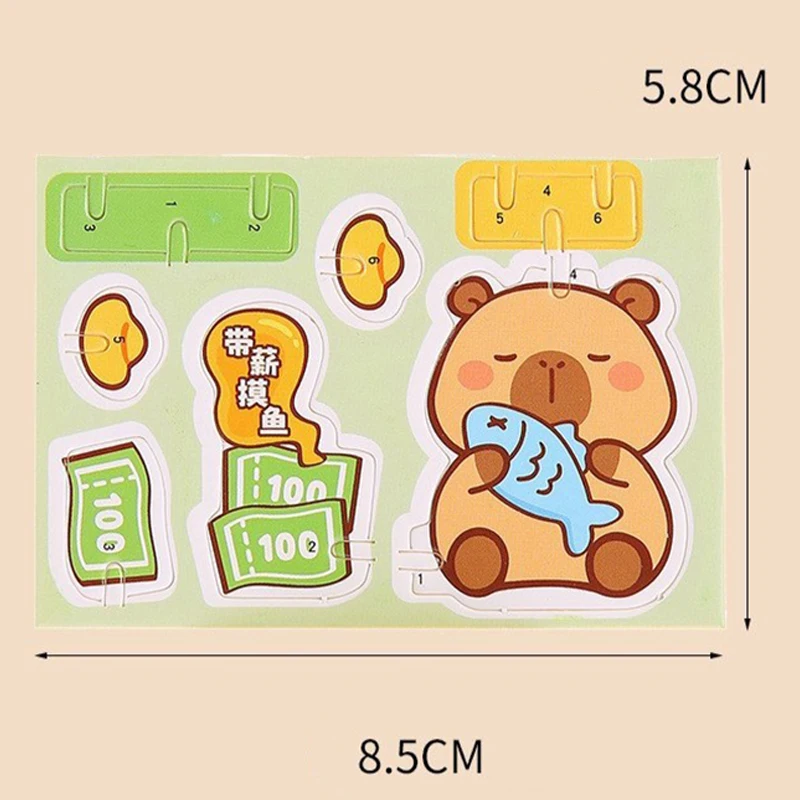 30個入り 3D かわいい漫画風動物 飛行機 車 恐竜 DIY ペーパー ジグソーパズル おもちゃ 子供向け 誕生日パーティーの景品 教室のご褒美