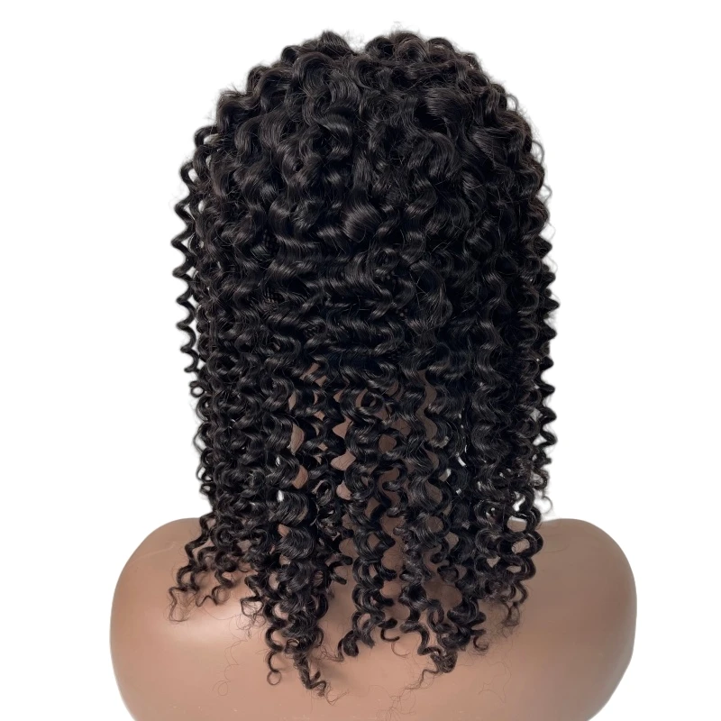 16 بوصة شعر بشري عذراء برازيلي # اللون الطبيعي غريب مجعد 6x8 توبر أحادي للمرأة السوداء #6