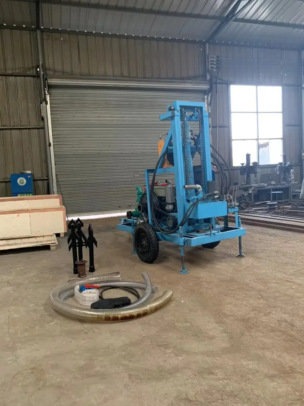 Portable 150m Deep Water Well Drilling Rig Machine/Small Portable Diesel Hydraulic Borehole Water Well Drilling Rig Machine