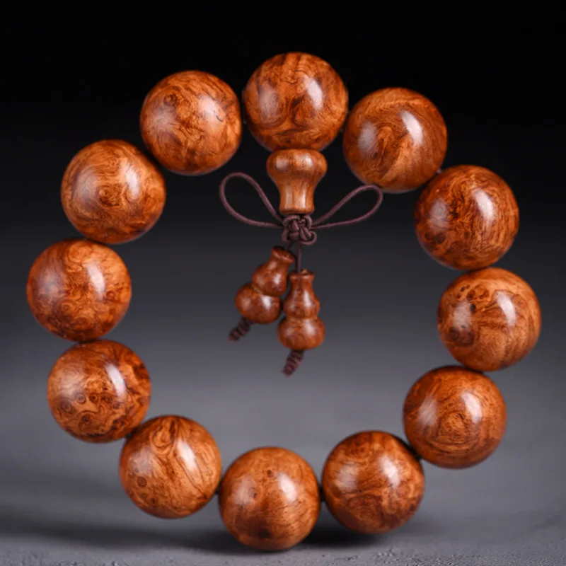 

Buddha Cultural Play Hand Boutique Burmese Grass Flower Pear Full Scar Gall Tumor String Sparrow Eye Wood Prayer Bead Wooden je