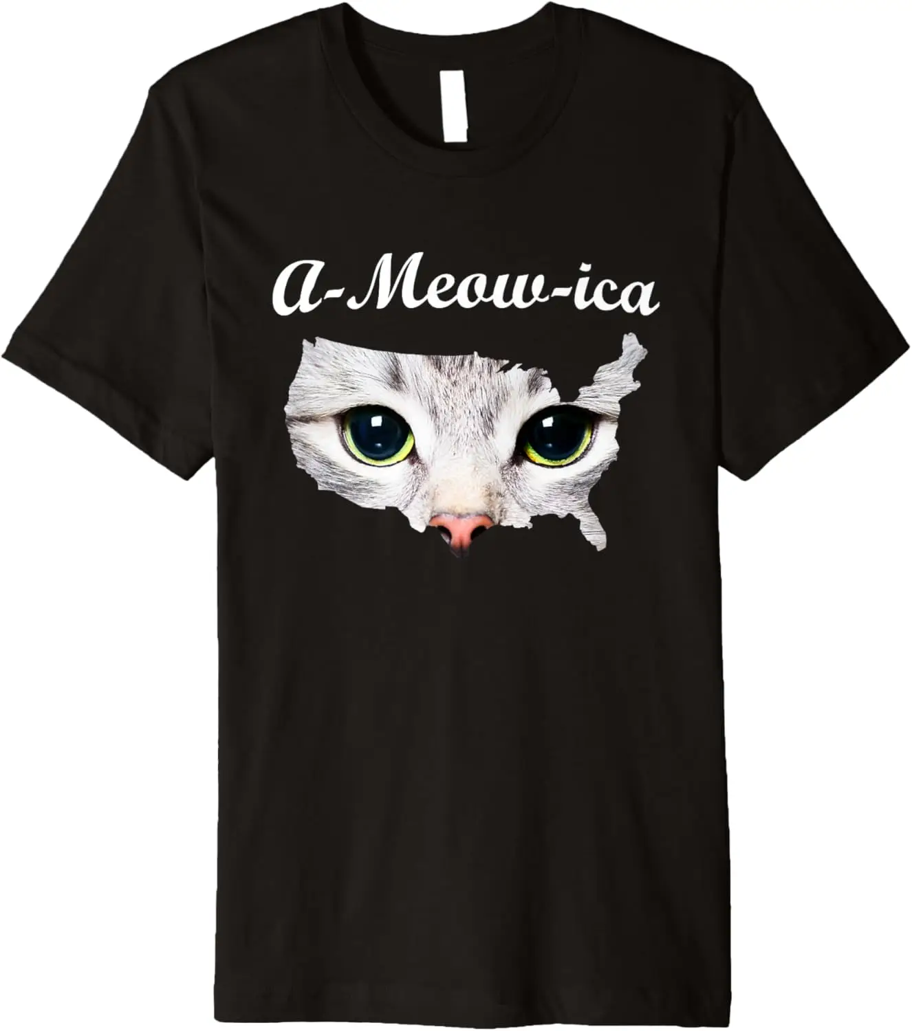 A-Meow-ica cat country T-Shirt