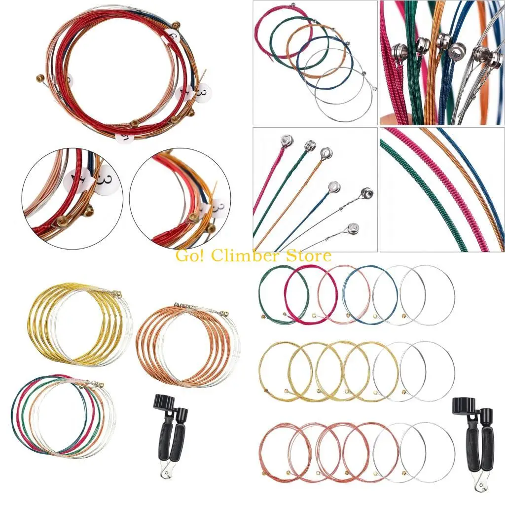 Q84C Acoustic Guitar Strings Classical Guitar Strings Phosphor Bronze Coating Guitar Strings for Guitar Professionals