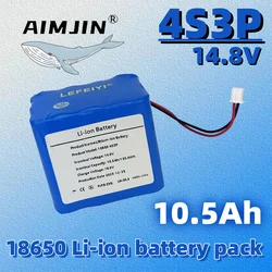 4S3P 14.8V 10500mAh For Night Fishing Lamp Heater Miner's Lamp Amplifier Etc 18650 Li-iom Battery Pack with BMS