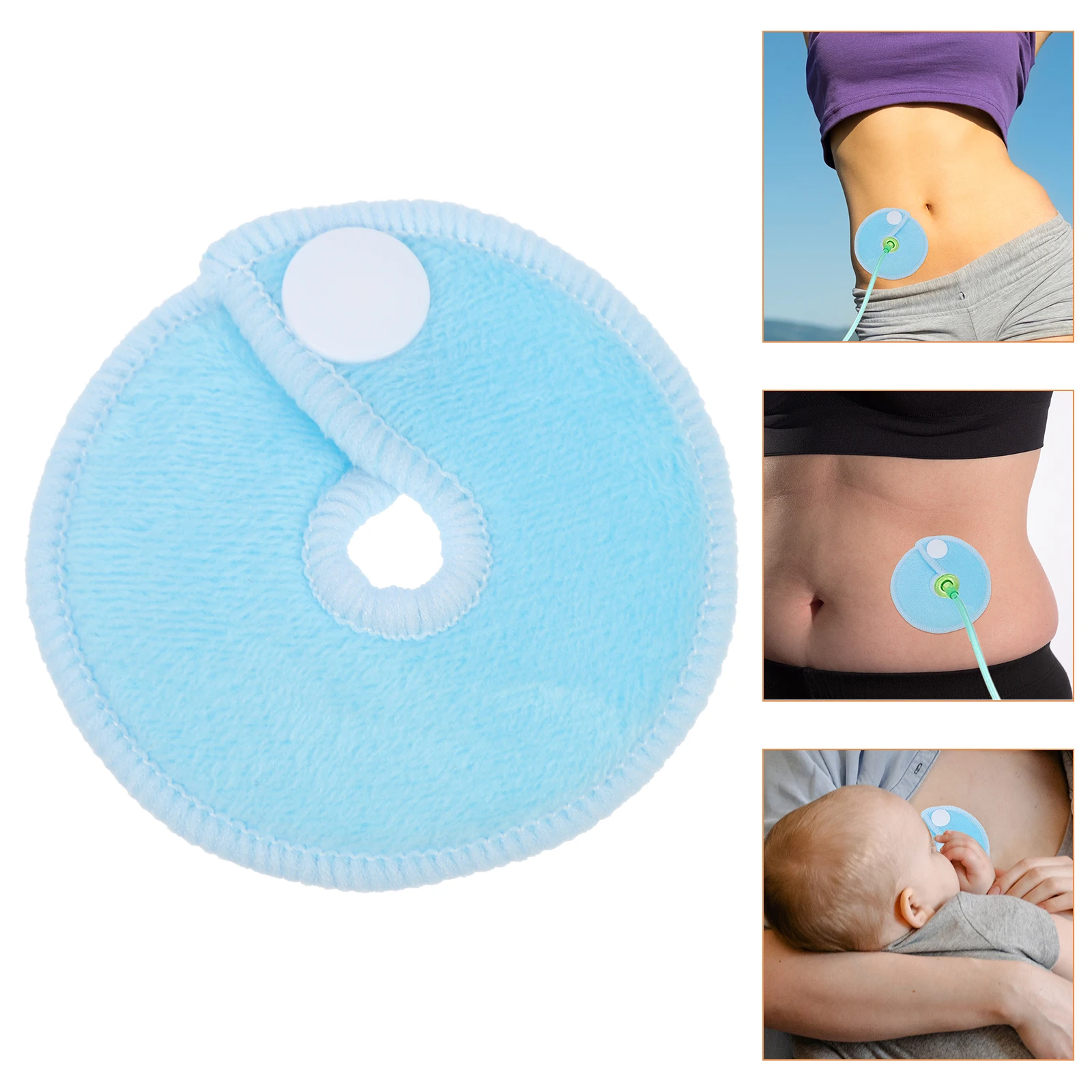 

28pcs G Tube Pads Reusable Layers Bamboo Fiber Comfortable Feeding Support Cannula Holder Abdominal Protection