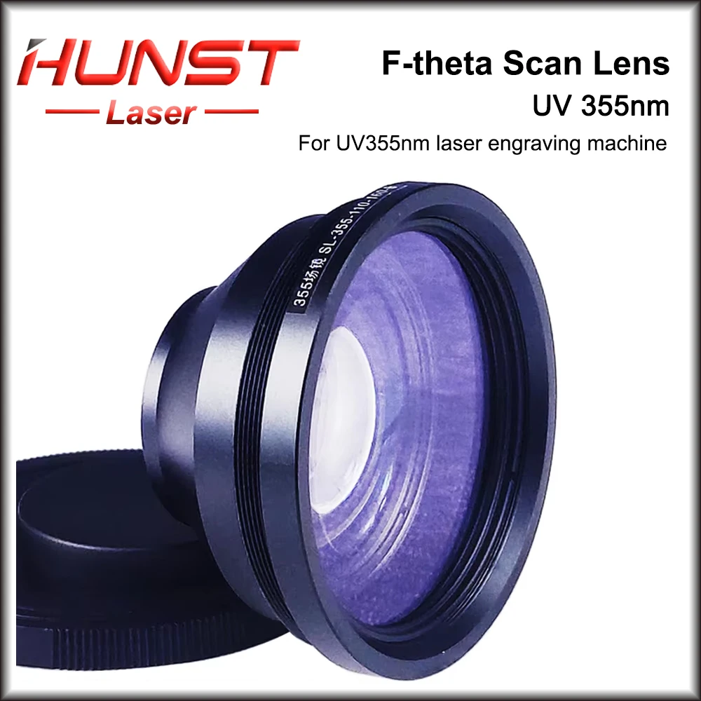 HUNST F-theta Perspective Field Lens 355nm 50mm 70mm 110mm 150mm 175mm 200mm 300mm 400mm For UV Laser Marking Machine parts