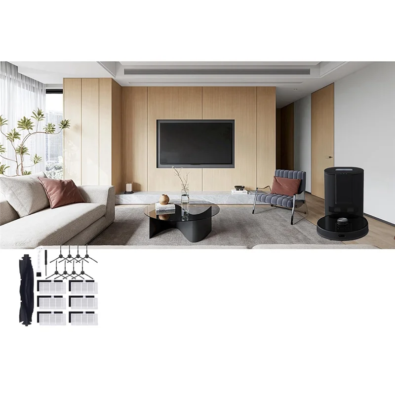 Kit de acessórios de substituição AT28 para aspiradores robô Ihome Autovac Nova e Ultenic T10 Elite, incluindo escovas, filtros e muito mais