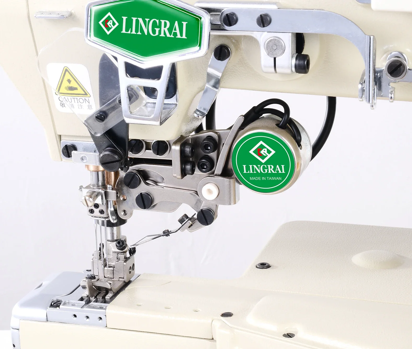 LINGRAI 720-CB356/EST/UT Direct Drive Industrial Interlock Sewing Machine Automatic Trimmer Manual Feed Clothing Application