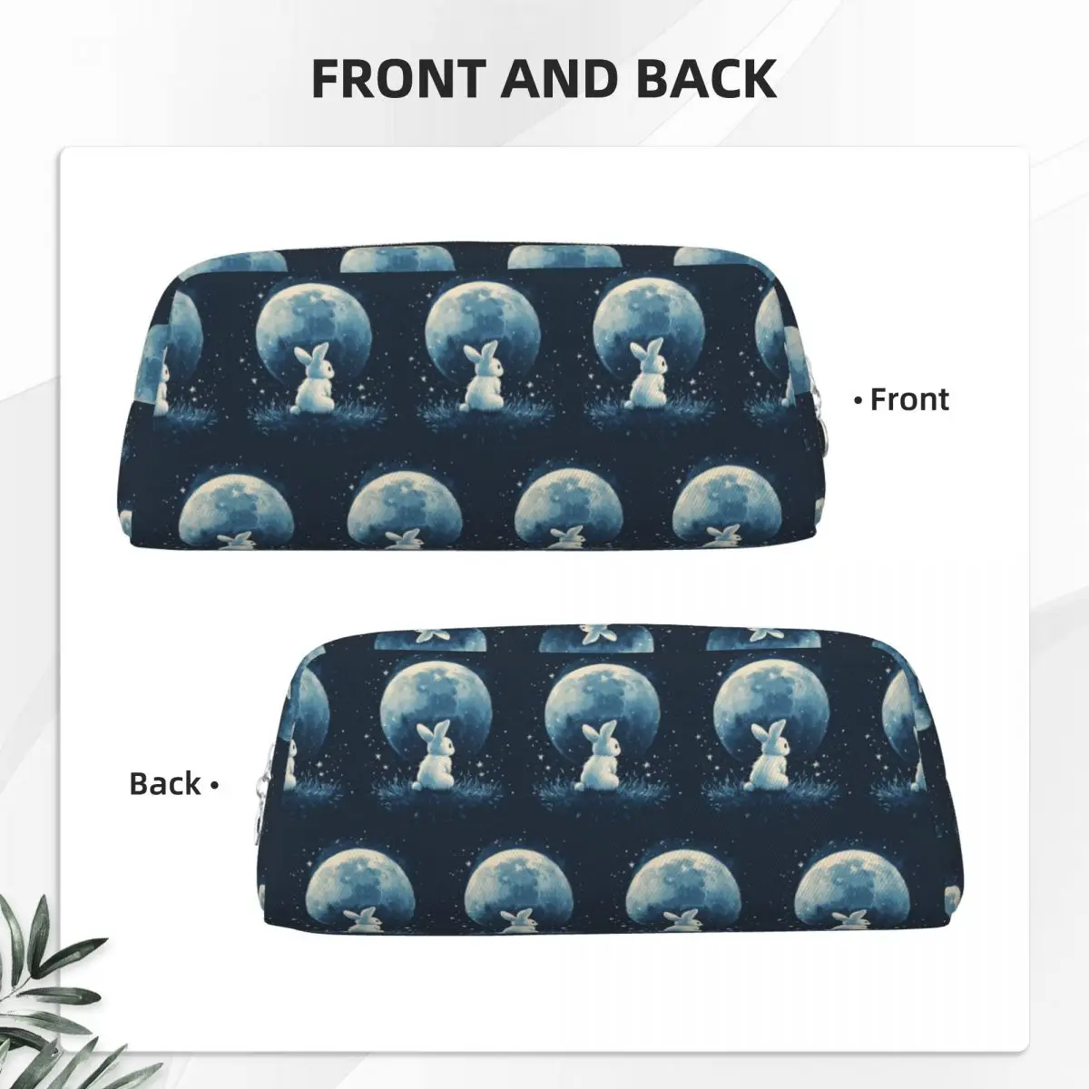 Cute Space Little Bunny Rabbit Pencil Cases for Students Gifts Pen Box Pencil Bag Pencil Pouch Pen Holder