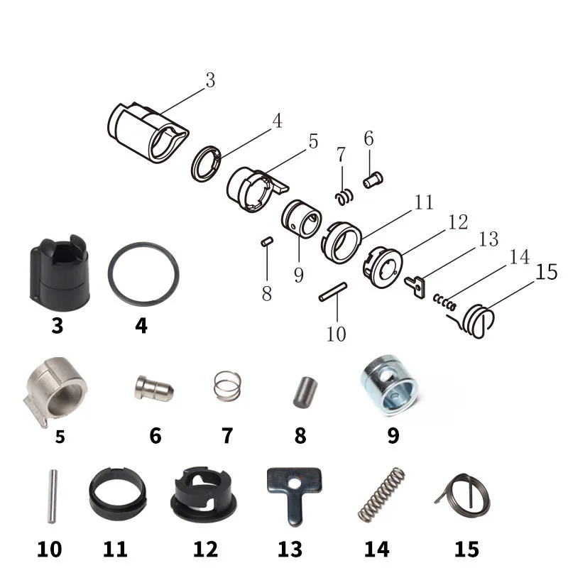 Blade Clamp Set Replace For Makita JR3050T JR3050 BJR181 DJR182 XRJ02 JR3060T JR3070C Reciprocating Saw DRIVING SLEEVE PROTECTOR