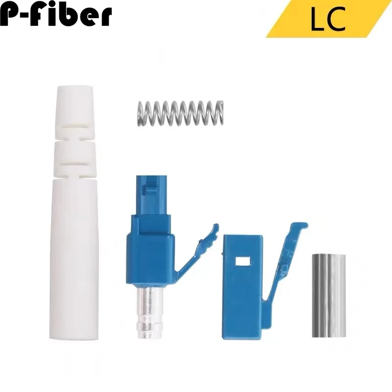 SC connector kits 200pcs LC FC ST 3.0mm 126um ceramic ferrule singlemode optical fiber connector ftth accessories