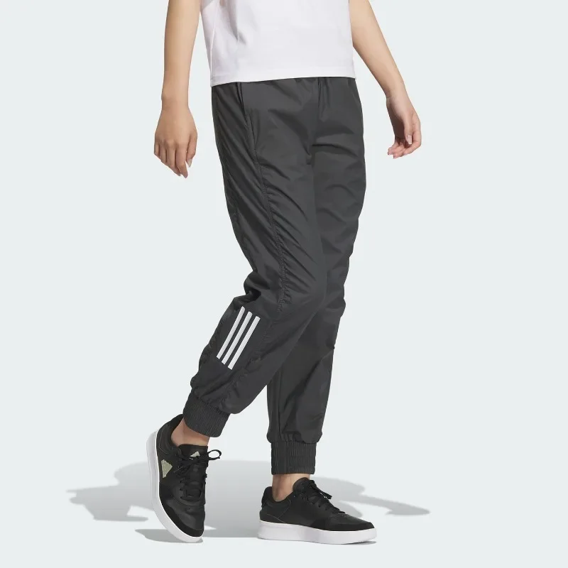 Adidas Stretch Spandex Adjustable Waist Skinny Fit Slant Pockets Hiking Long TrousersJJ1296