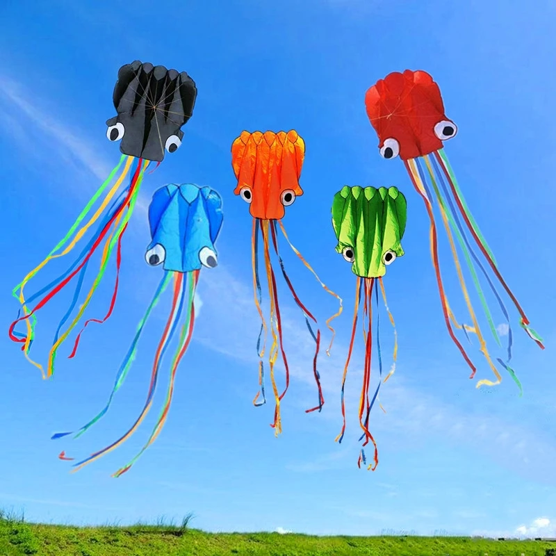 Oktopus-Drachen fliegende Cometa Gigante Spiele Exterieur Enfants Jardin Volantines Ecoflow Cometa Drache Sport-Freizeit-Outdoor-Spielzeug