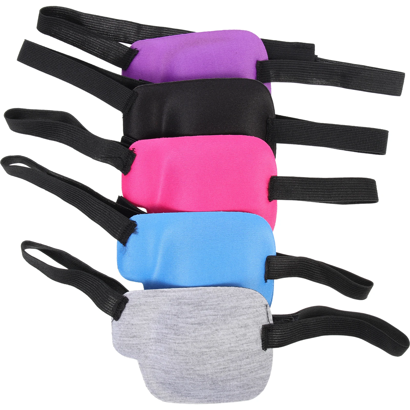 

5pcs Single Eye Patch Amblyopia Covers Soft Breathable Polyester Vision Training Eye Protectors for Adults Children Universal