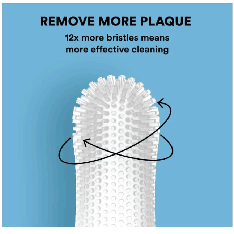 Dog Super Soft Pet Finger Toothbrush Teeth Cleaning Bad Breath Care Nontoxic Silicone Tooth Brush Tool Dog Cat Cleaning Supplies image 6