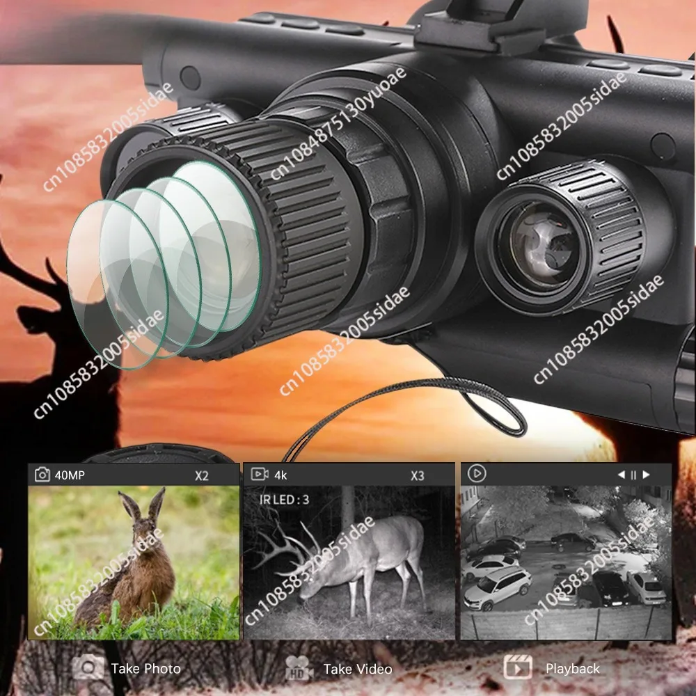 Night Vision Binoculars for Adults Infrared Night Vision Goggles Tactical Binoculars with Night Vision and Day 8x Digital Zoom