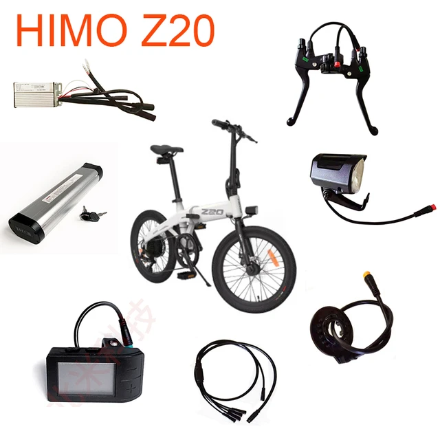 Original HIMO Z20 C20 Z16 Z14 electric bicycle parts battery controller  brake lever sensor light all accessories