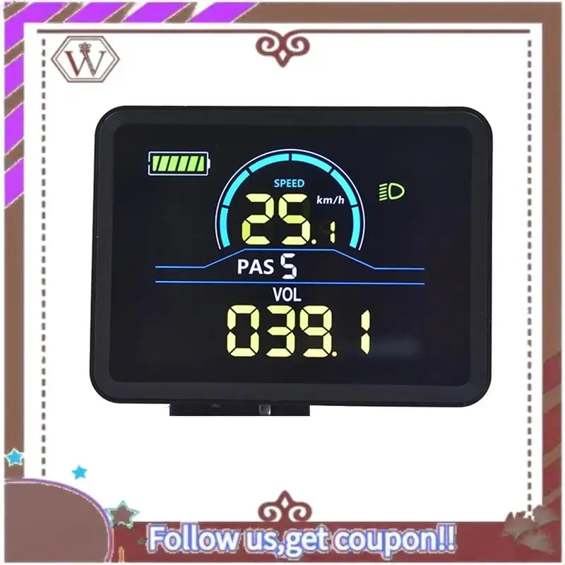 a57e-p5c-電動自転車-lcd-ディスプレイメーター-24v-60v-電動自転車インテリジェントディスプレイ-ip67-uart-カラフルな-lcd-ディスプレイメーター