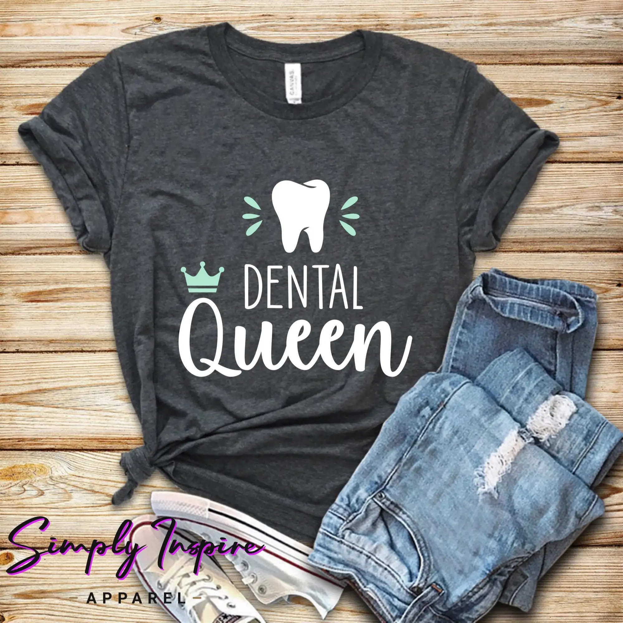 Dentist T Shirt Dental Queen Hygienist For Dentists Funny S S