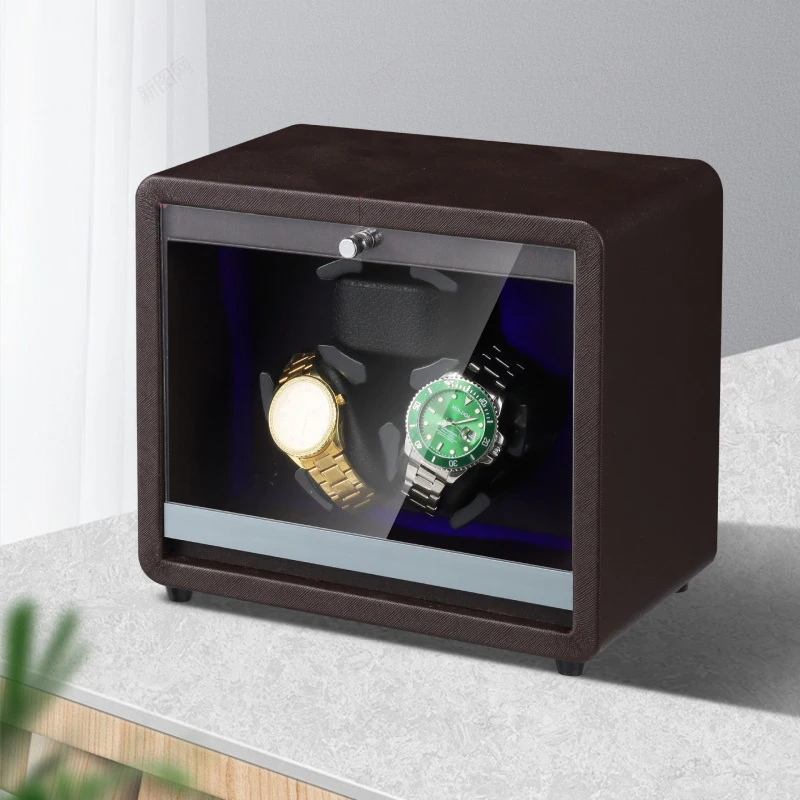 New Exquisite Elegant Automatic Winding Box Mechanical Watches Home Mechanical Watch Winder Watch Turner Lid-Opening Auto-Stop