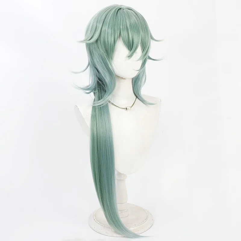 Anaxa Anaxagoras Cos شعر مستعار تأثيري حفلة الهالوين الدعامة الشعر الاصطناعية ألياف مقاومة للحرارة + غطاء شعر مستعار